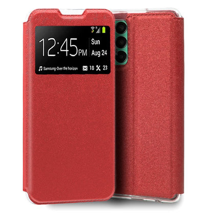 Funda COOL Flip Cover para Samsung M135 Galaxy M13 / A23 5G Liso Rojo