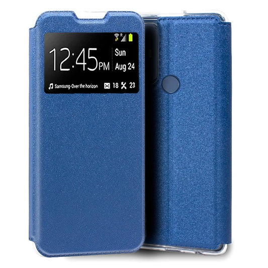 Funda COOL Flip Cover para TCL 30 SE / 30E / 305 / 306 Liso Azul