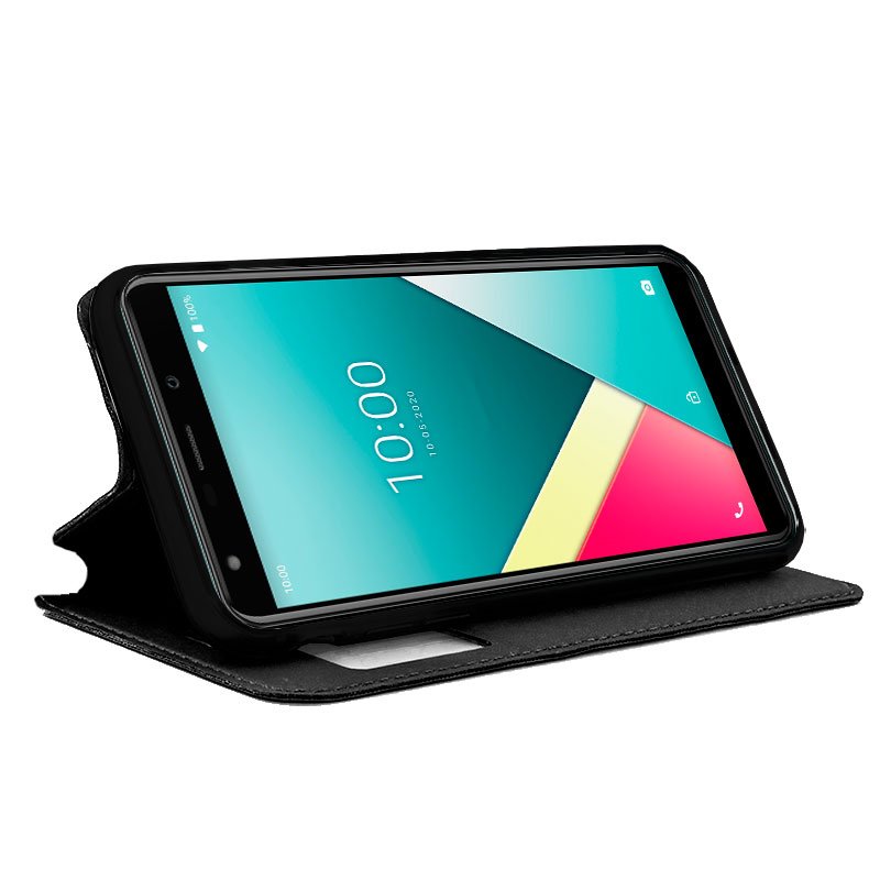 Funda COOL Flip Cover para Wiko Y61 Liso Negro