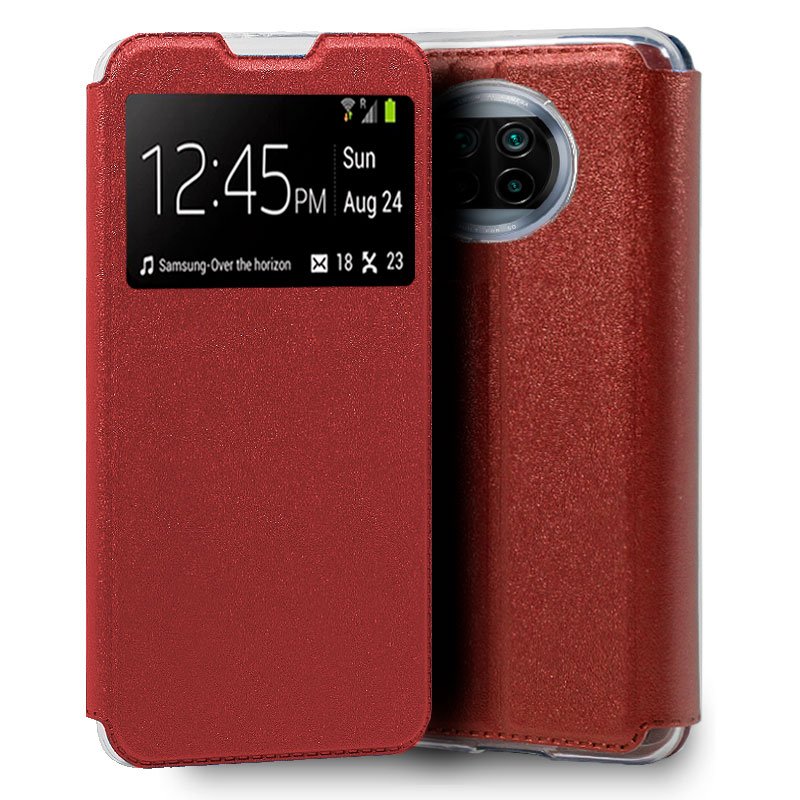 Funda COOL Flip Cover para Xiaomi Mi 10T Lite Liso Rojo