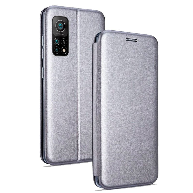 Funda COOL Flip Cover para Xiaomi Mi 10T / Mi 10T Pro Elegance Plata