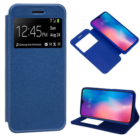 Funda COOL Flip Cover para Xiaomi Mi 9 Liso Azul