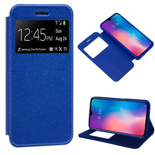 Funda COOL Flip Cover para Xiaomi Mi 9 SE Liso Azul