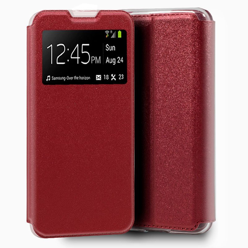 Funda COOL Flip Cover para Xiaomi Mi Note 10 Lite Liso Rojo