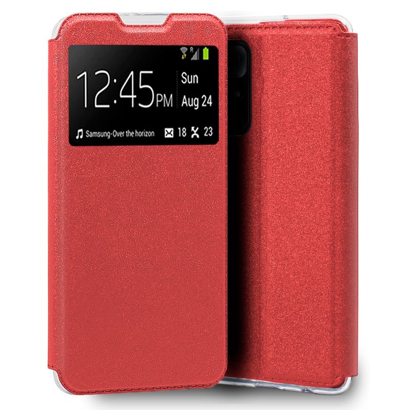 Funda COOL Flip Cover para Xiaomi Poco M4 Pro 5G / Redmi Note 11S 5G Liso Rojo