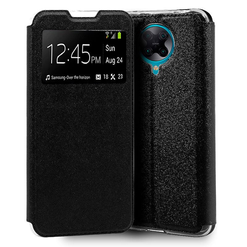 Funda COOL Flip Cover para Xiaomi Pocophone F2 Pro Liso Negro