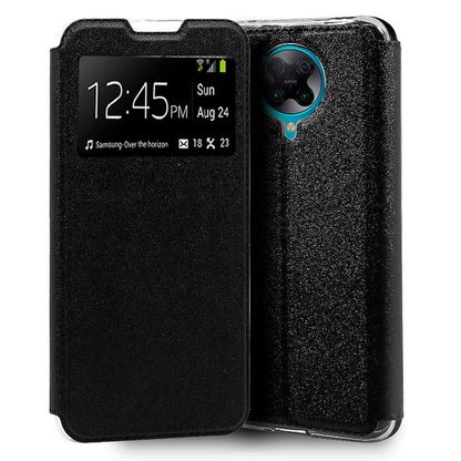 Funda COOL Flip Cover para Xiaomi Pocophone F2 Pro Liso Negro