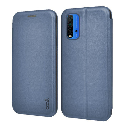 Funda COOL Flip Cover para Xiaomi Pocophone M3 / Redmi 9T Elegance Azul