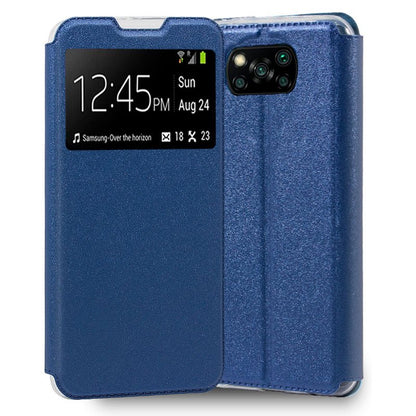 Funda COOL Flip Cover para Xiaomi Pocophone X3 / X3 Pro Liso Azul