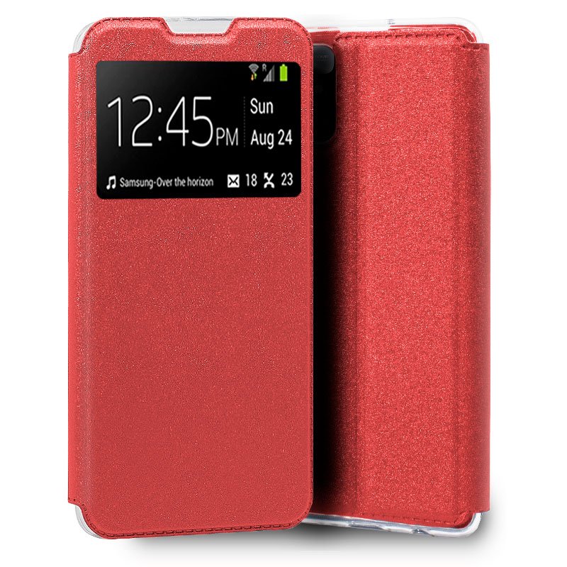 Funda COOL Flip Cover para Xiaomi Redmi 10 / Redmi 10 2022 Liso Rojo