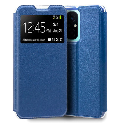 Funda COOL Flip Cover para Xiaomi Redmi 12C Liso Azul