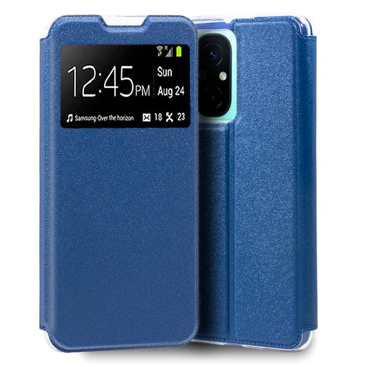 Funda COOL Flip Cover para Xiaomi Redmi 12C Liso Azul