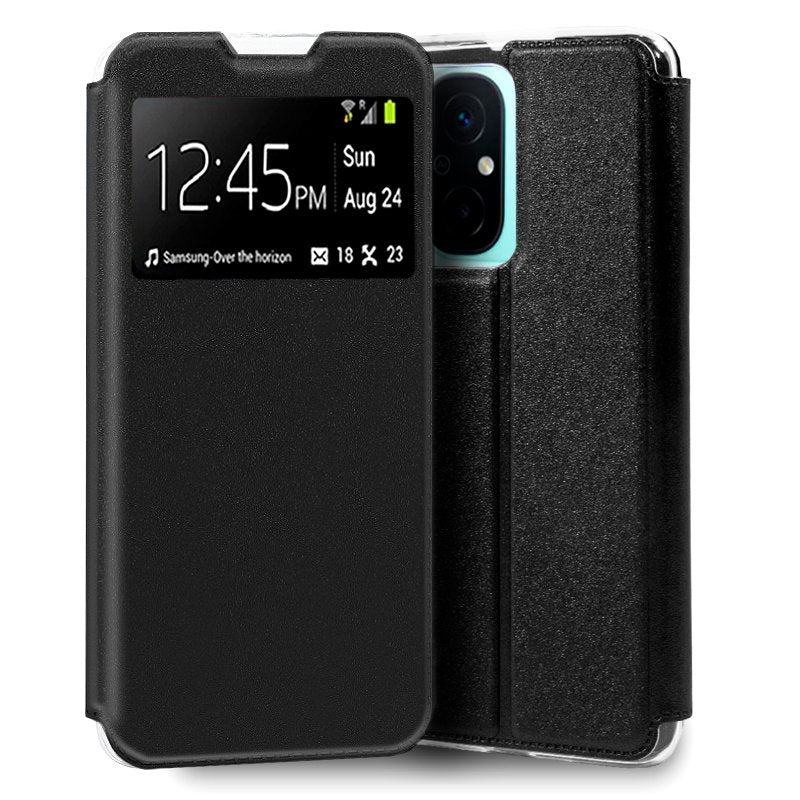 Funda COOL Flip Cover para Xiaomi Redmi 12C Liso Negro