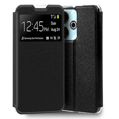 Funda COOL Flip Cover para Xiaomi Redmi 13 / Poco M6 Liso Negro