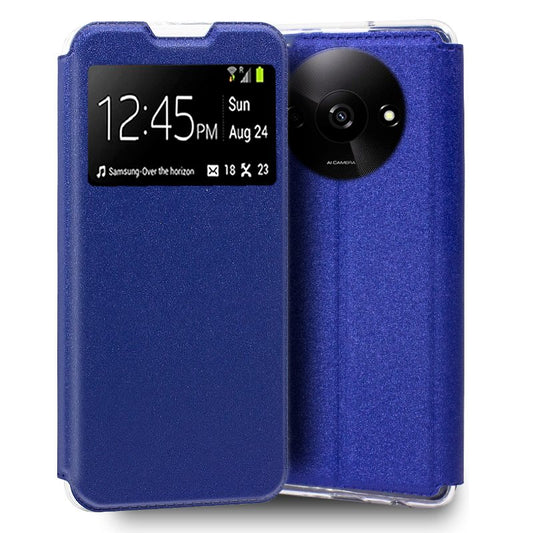 Funda COOL Flip Cover para Xiaomi Redmi A3 Liso Azul