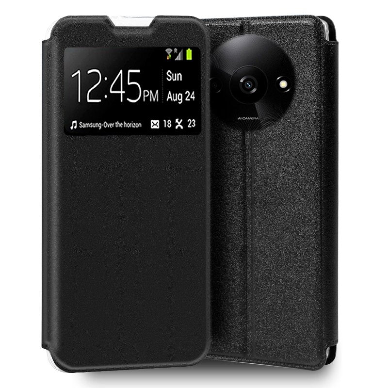 Funda COOL Flip Cover para Xiaomi Redmi A3 Liso Negro