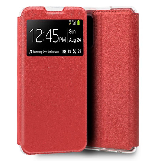 Funda COOL Flip Cover para Xiaomi Redmi Note 11 / Note 11S Liso Rojo