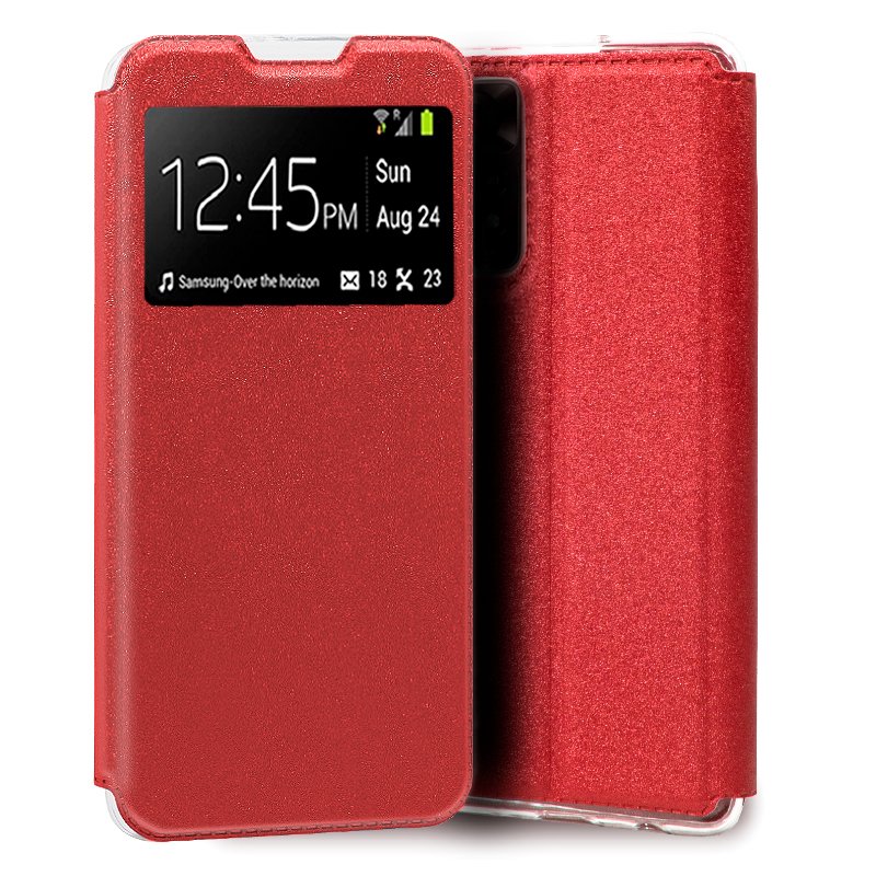 Funda COOL Flip Cover para Xiaomi Redmi Note 11 Pro / Note 11 Pro 5G / Note 12 Pro 4G Liso Rojo