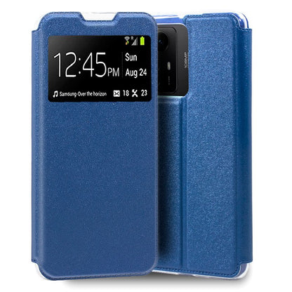 Funda COOL Flip Cover para Xiaomi Redmi Note 12S Liso Azul