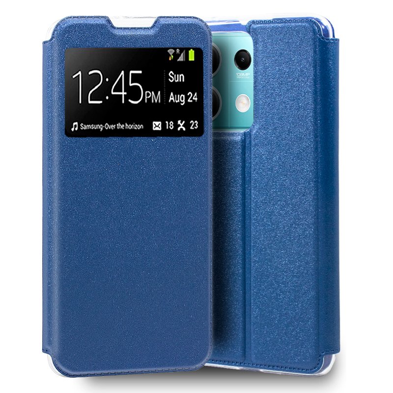 Funda COOL Flip Cover para Xiaomi Redmi Note 13 5G Liso Azul