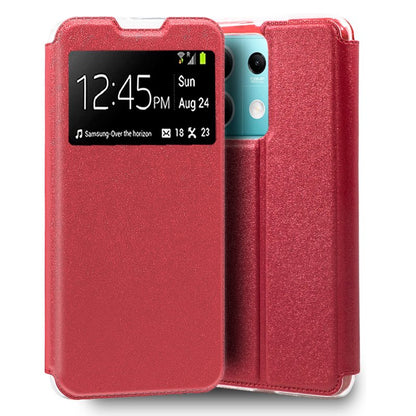 Funda COOL Flip Cover para Xiaomi Redmi Note 13 5G Liso Rojo