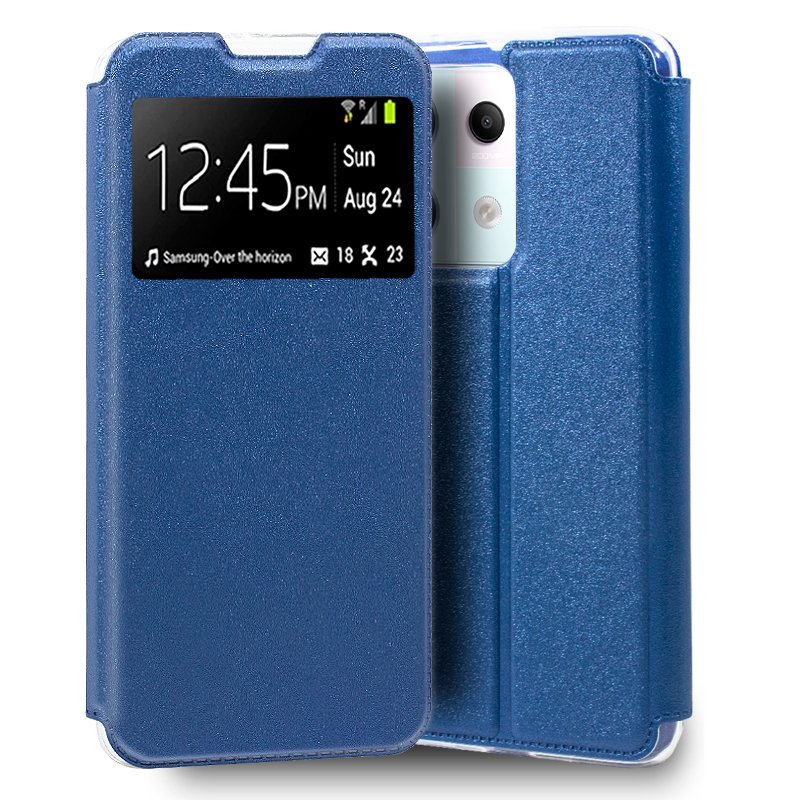 Funda COOL Flip Cover para Xiaomi Redmi Note 13 Pro 5G / Poco X6 5G Liso Azul