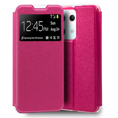 Funda COOL Flip Cover para Xiaomi Redmi Note 13 Pro 5G / Poco X6 5G Liso Rosa