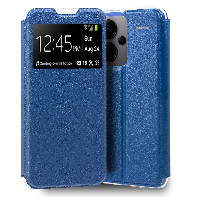 Funda COOL Flip Cover para Xiaomi Redmi Note 13 Pro Plus 5G Liso Azul