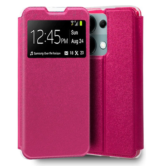 Funda COOL Flip Cover para Xiaomi Redmi Note 13 Pro / Poco M6 Pro Liso Rosa