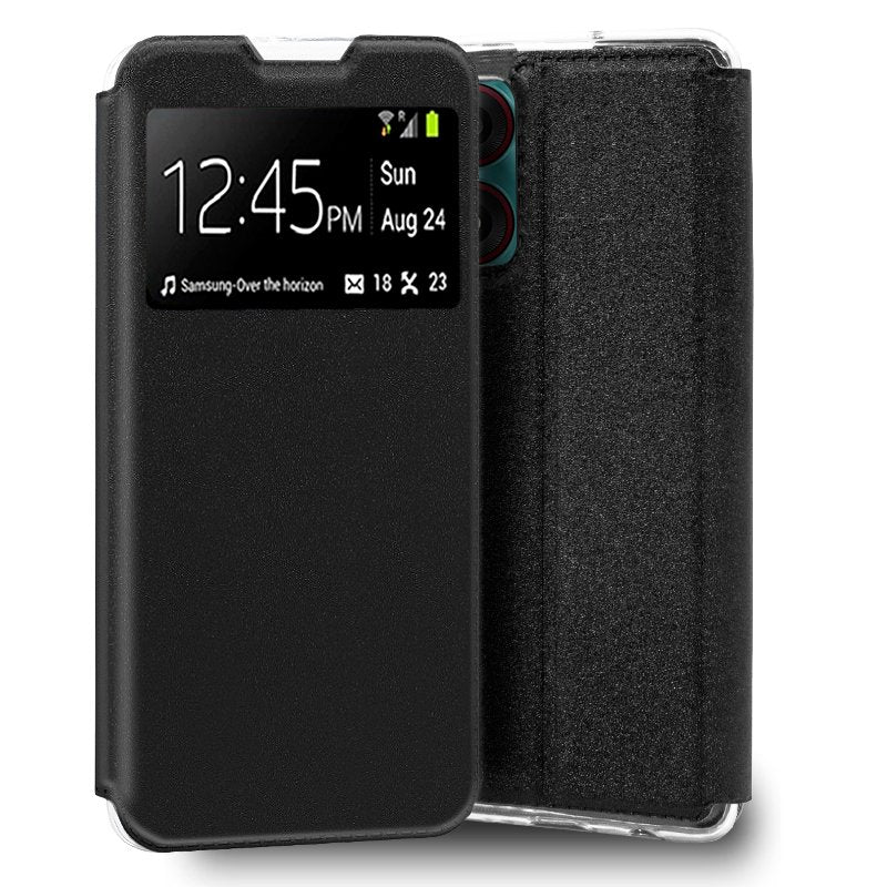 Funda COOL Flip Cover para ZTE Blade A34 Liso Negro