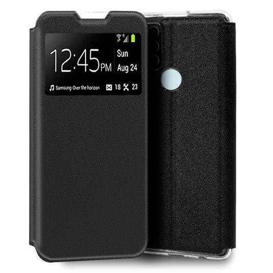 Funda COOL Flip Cover para ZTE Blade A52 Liso Negro