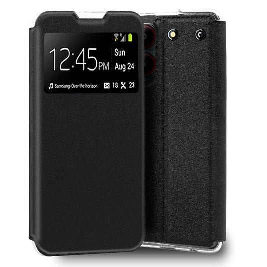 Funda COOL Flip Cover para ZTE Blade A54 Liso Negro