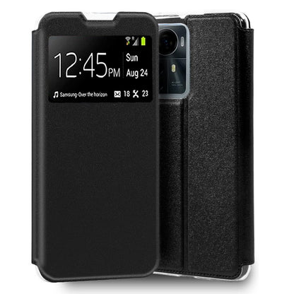 Funda COOL Flip Cover para ZTE Blade A72s Liso Negro