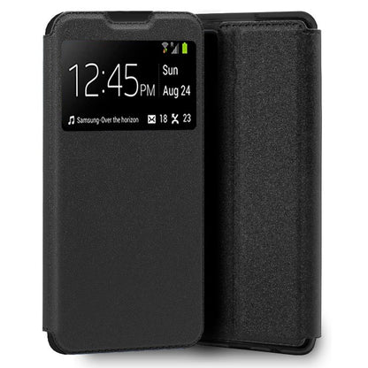 Funda COOL Flip Cover para ZTE Blade V30 Vita Liso Negro