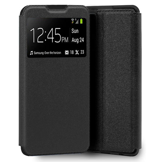 Funda COOL Flip Cover para ZTE Blade V30 Vita Liso Negro