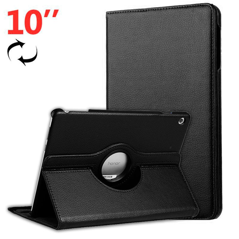 Funda COOL para Huawei Mediapad T5 Polipiel Liso Negro 10.1 pulg