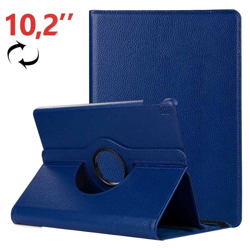 Funda COOL para iPad (2019 / 2020 / 2021) 10,2 pulg Giratoria Polipiel Azul