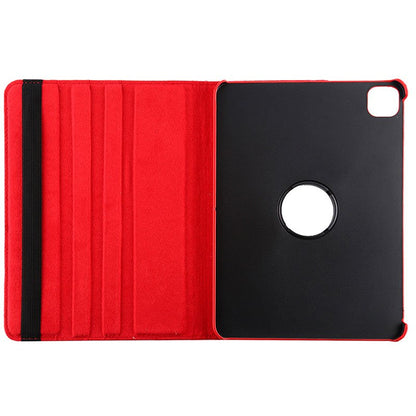 Funda COOL para iPAD Pro 11 pulg (2020 / 2021) / iPad Air 4 2020 / Air 5 2022 / iPad Air 6 Giratoria Polipiel Rojo