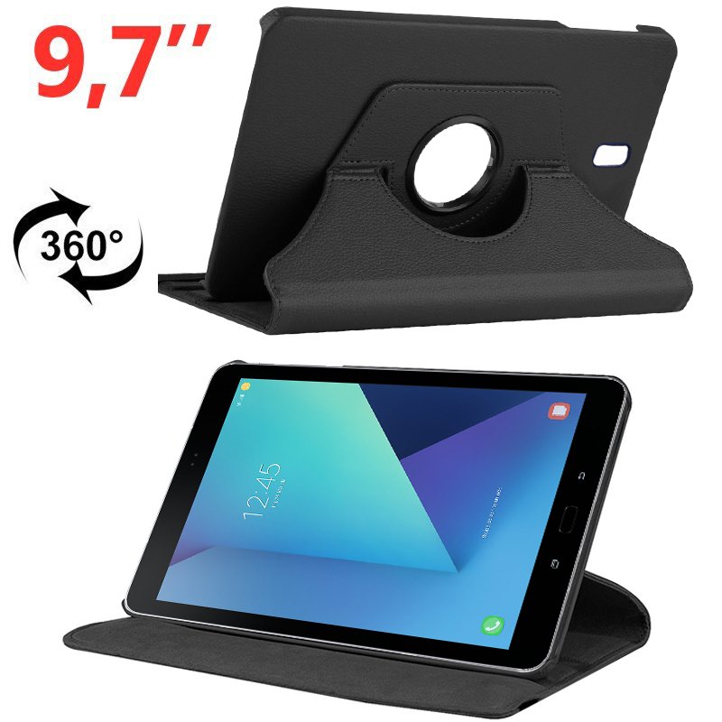 Funda COOL para Samsung Galaxy Tab S3 T820 / T825 Polipiel Negro 9.7 pulg