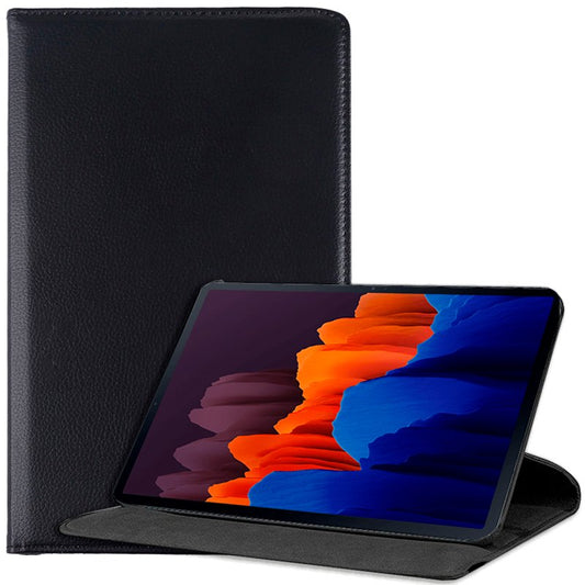 Funda COOL para Samsung Galaxy Tab S7 Plus / Tab S8 Plus Polipiel Liso Negro 12.4 pulg