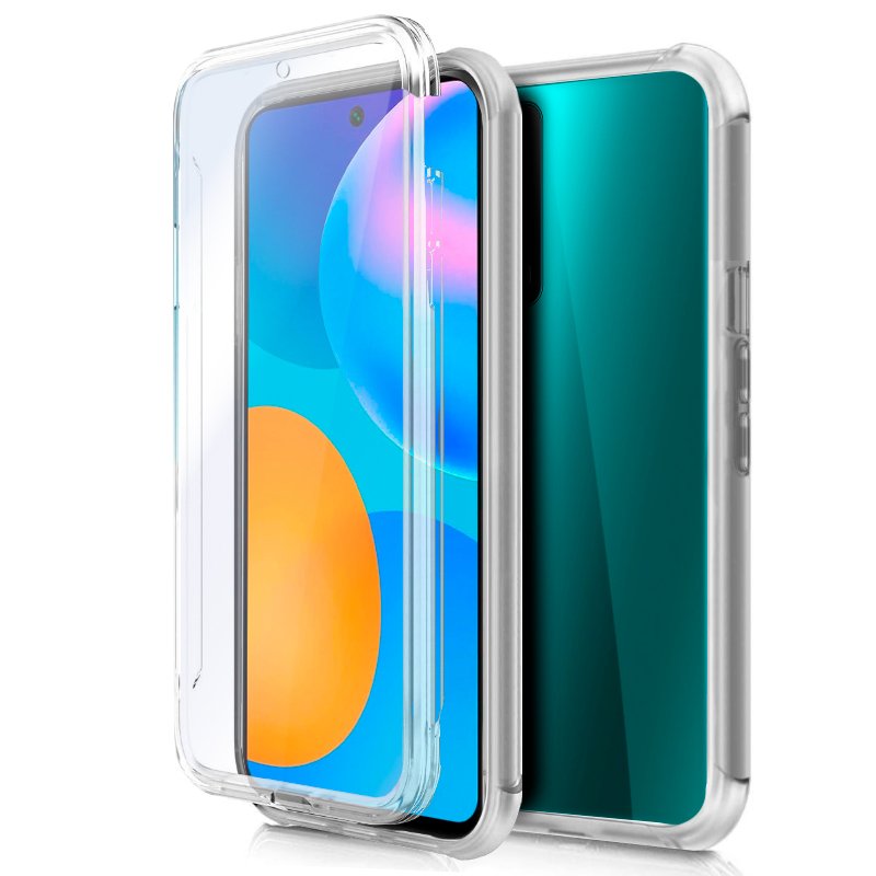 Funda COOL Silicona 3D para Huawei P Smart 2021 (Transparente Frontal + Trasera)