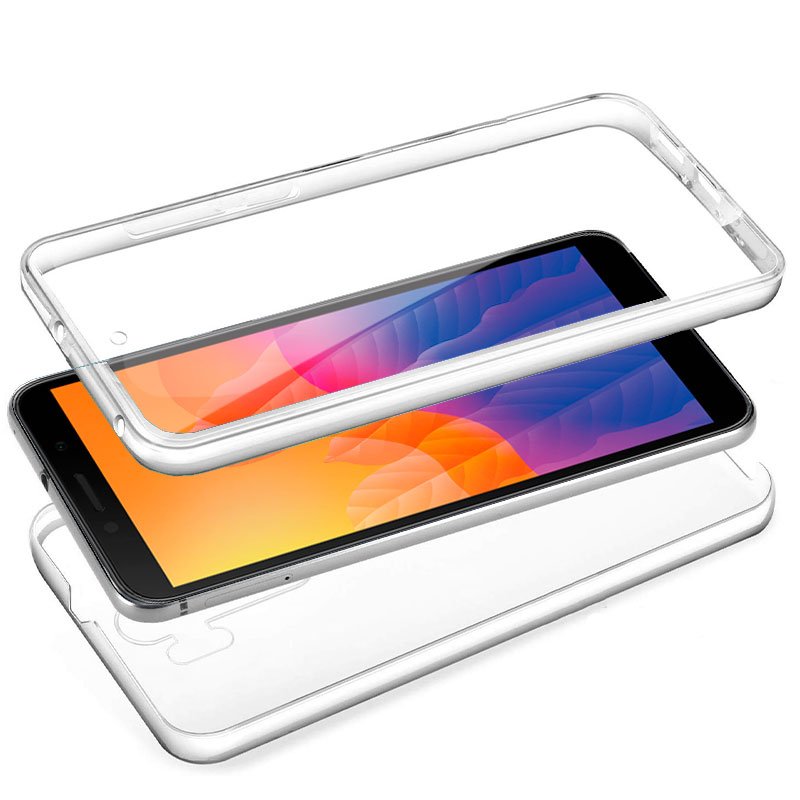 Funda COOL Silicona 3D para Huawei Y5p (Transparente Frontal + Trasera)