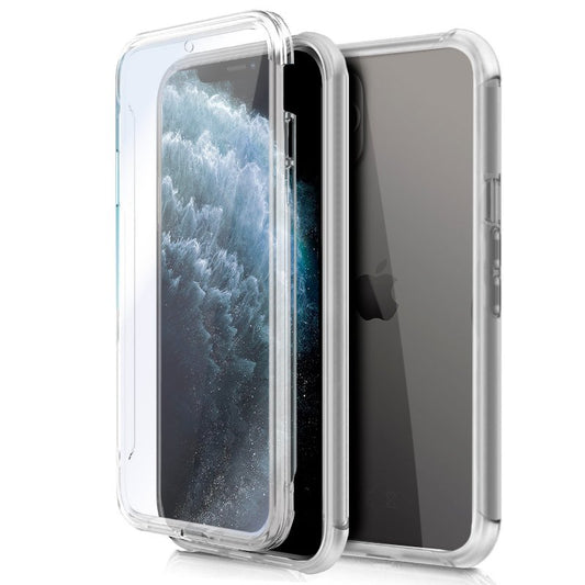 Funda COOL Silicona 3D para iPhone 11 Pro (Transparente Frontal + Trasera)