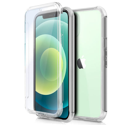 Funda COOL Silicona 3D para iPhone 12 / 12 Pro (Transparente Frontal + Trasera)