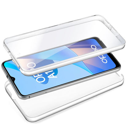 Funda COOL Silicona 3D para Oppo A16 / A16s / A54s (Transparente Frontal + Trasera)