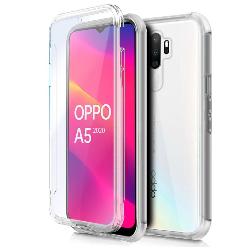 Funda COOL Silicona 3D para Oppo A5 (2020) / A9 (2020) (Transparente Frontal + Trasera)