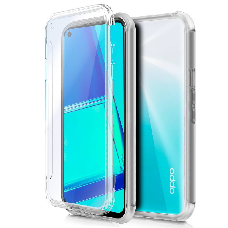 Funda COOL Silicona 3D para Oppo A52 / A72 / A92 (Transparente Frontal + Trasera)