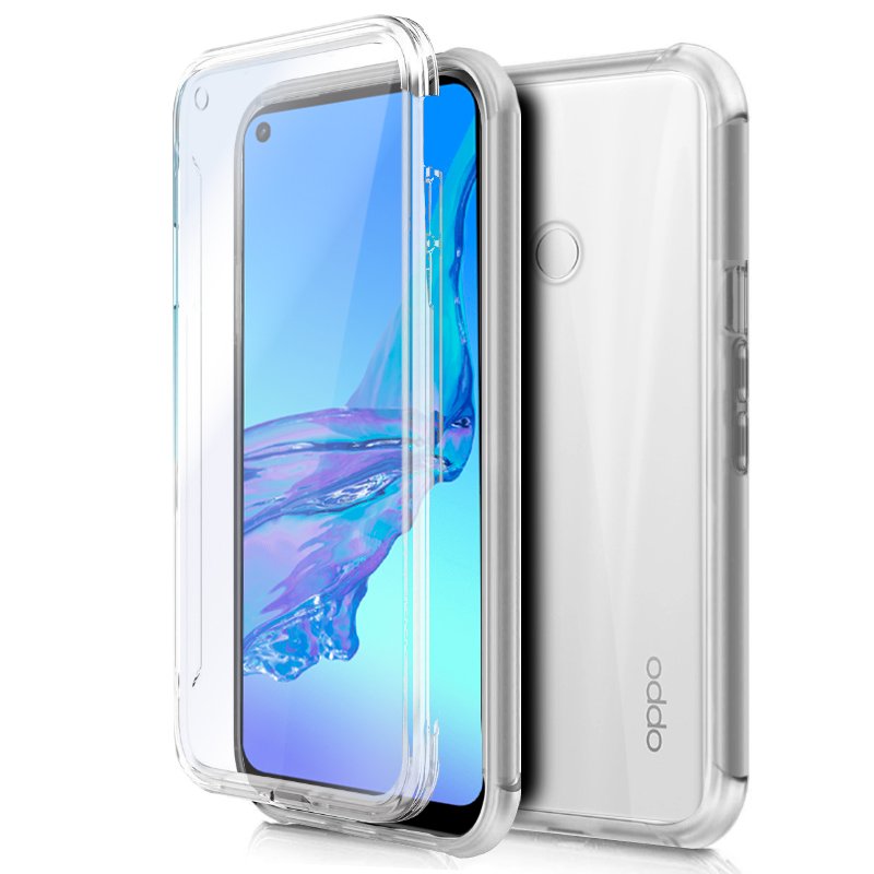 Funda COOL Silicona 3D para Oppo A53 / A53s (Transparente Frontal + Trasera)