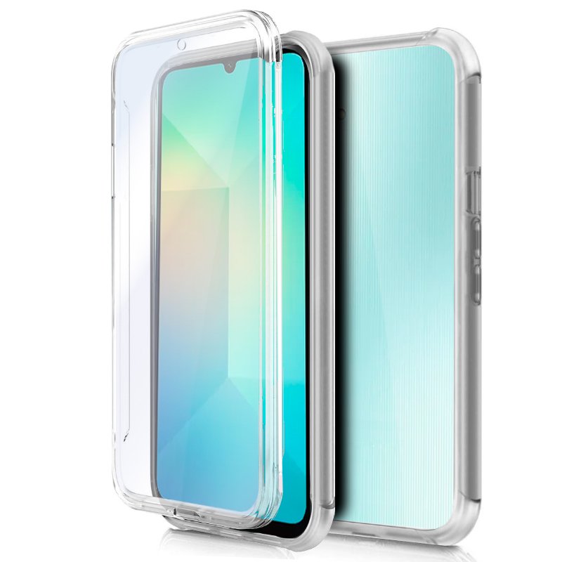 Funda COOL Silicona 3D para  Samsung A065 Galaxy A06 (Transparente Frontal + Trasera)