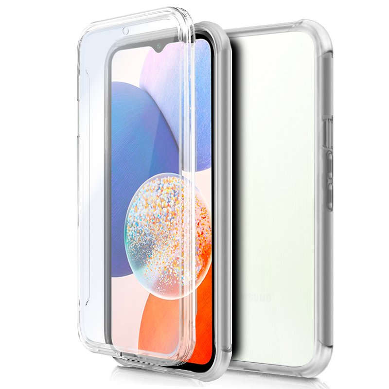 Funda COOL Silicona 3D para Samsung A145 Galaxy A14 / A14 5G (Transparente Frontal + Trasera)